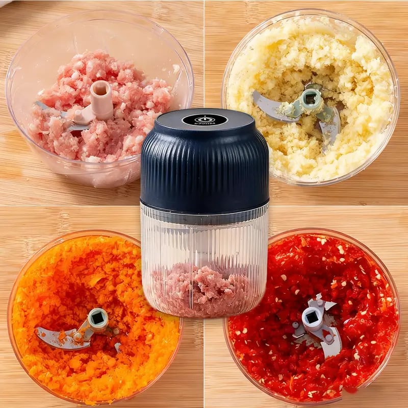 ⚡ Electric Garlic Chopper &amp; Mini Portable Veggie Chopper – Chop, Mince, Blend in Seconds! 🔪