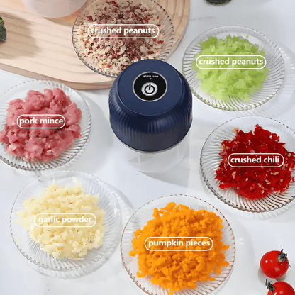 ⚡ Electric Garlic Chopper &amp; Mini Portable Veggie Chopper – Chop, Mince, Blend in Seconds! 🔪