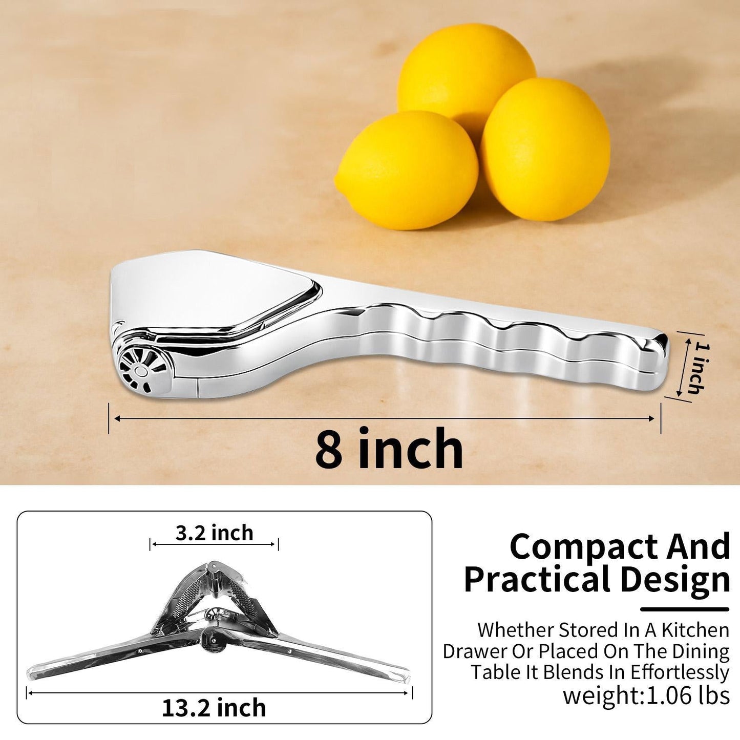 Last Day 49% OFF🔥 Citrus Squeezer | PP – Handheld Juicer for Lemons, Limes & Oranges 🍋